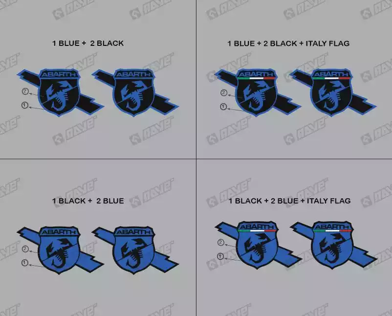 VINILO INSIGNIA LATERALES ABARTH - Imagen 8