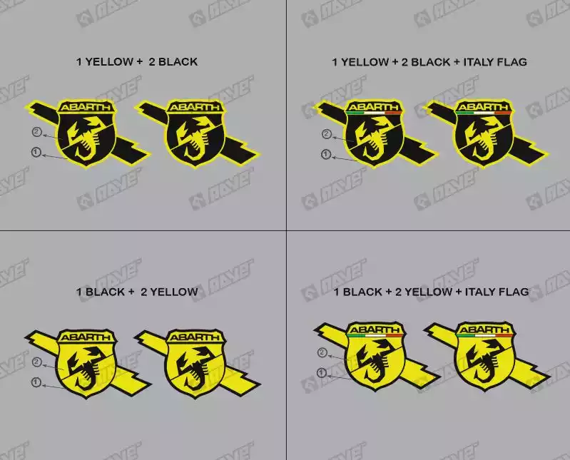 VINILO INSIGNIA LATERALES ABARTH - Imagen 2